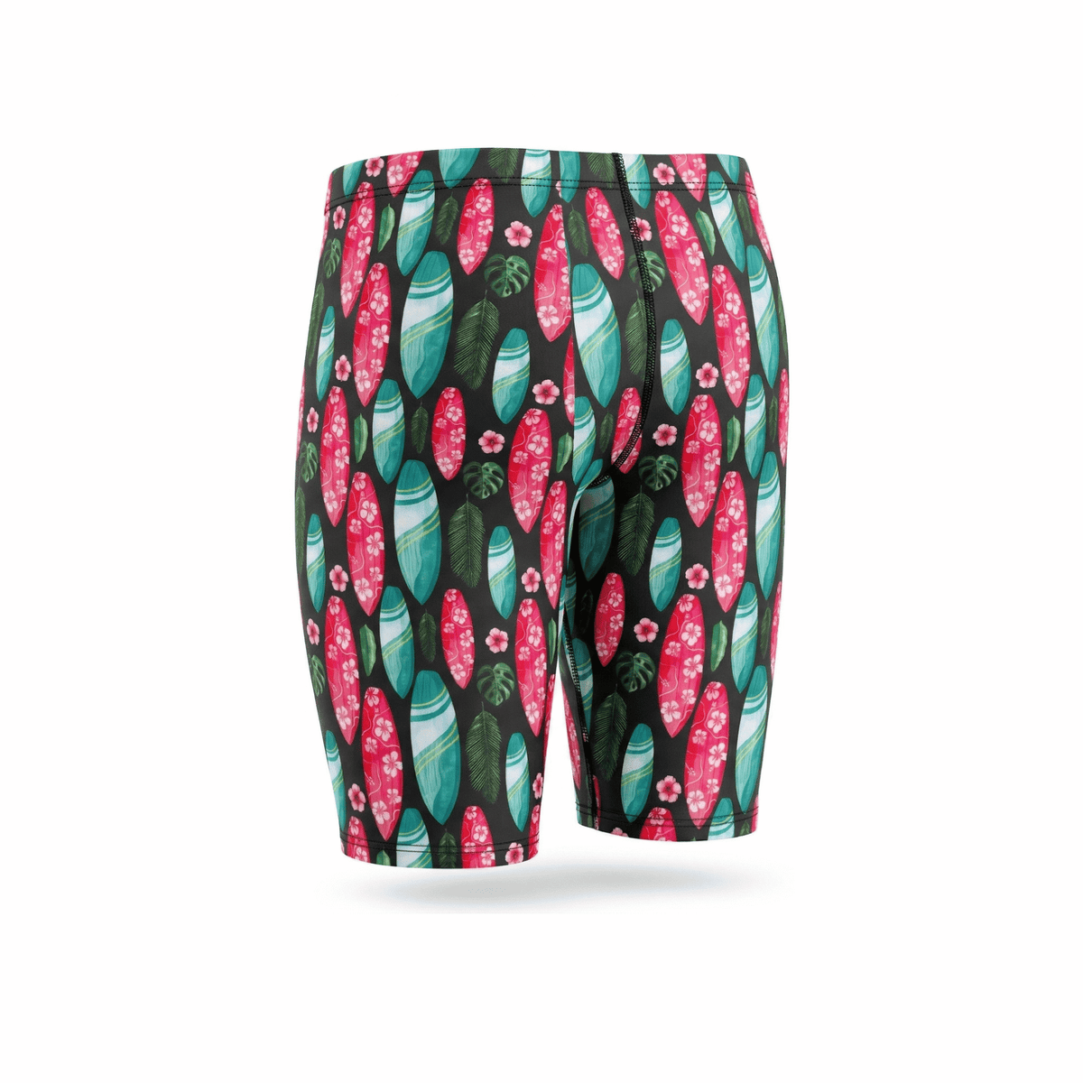 Kikx Extra Life Jammer Swimsuit in Island Vibe Surfboards on black