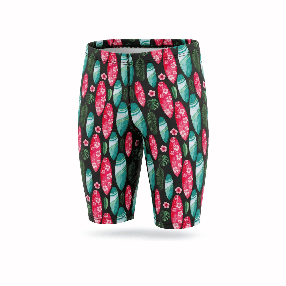 Kikx Extra Life Jammer Swimsuit in Island Vibe Surfboards on black