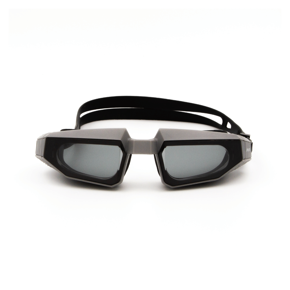 Spurt The Bomb TP165 Senior Goggle in Silver and Black with Smoke Lens and Medium Tint