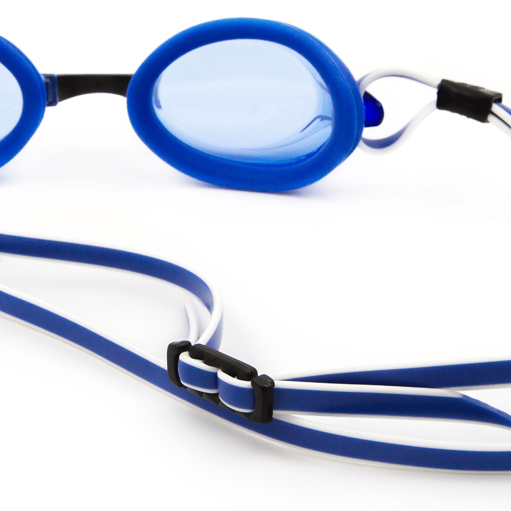 Spurt Tempo R7 Senior Goggle in Blue and White with Blue Lens and Light Tint
