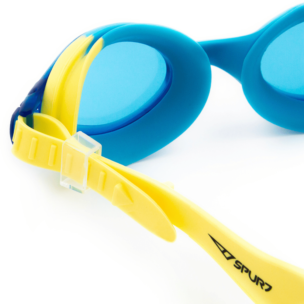 Spurt Flow UCS Senior Goggle in Yellow and Sky Blue with Blue Lens and Light Tint
