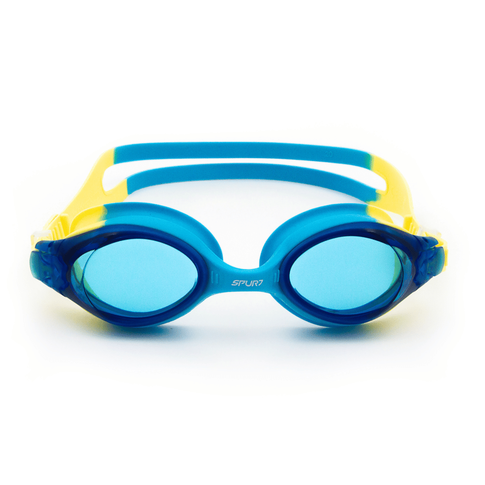 Spurt Flow UCS Senior Goggle in Yellow and Sky Blue with Blue Lens and Light Tint