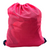 Vertan Mesh Drawstring Bag Large in Pink and Navy Corners