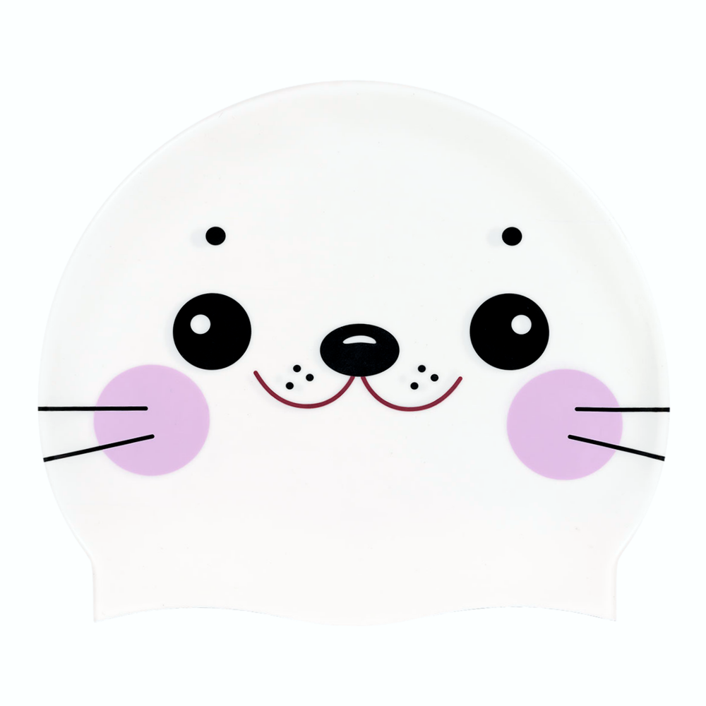 Seal on SB11 Pearl White Spurt Silicone Swim Cap