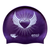 Emoji Heart with Wings on SH73 Royal Purple Spurt Silicone Swim Cap