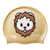 Emoji Lion Cub Face on SD15 Light Gold Spurt Silicone Swim Cap
