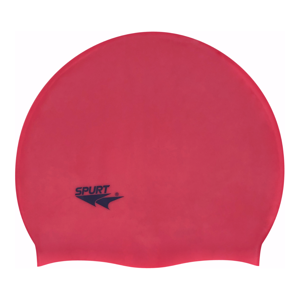 Spurt Flexi Plain F246 Crimson Red Silicone Swim Cap