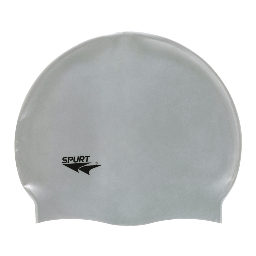 Spurt Flexi Plain SD11 Silver Silicone Swim Cap