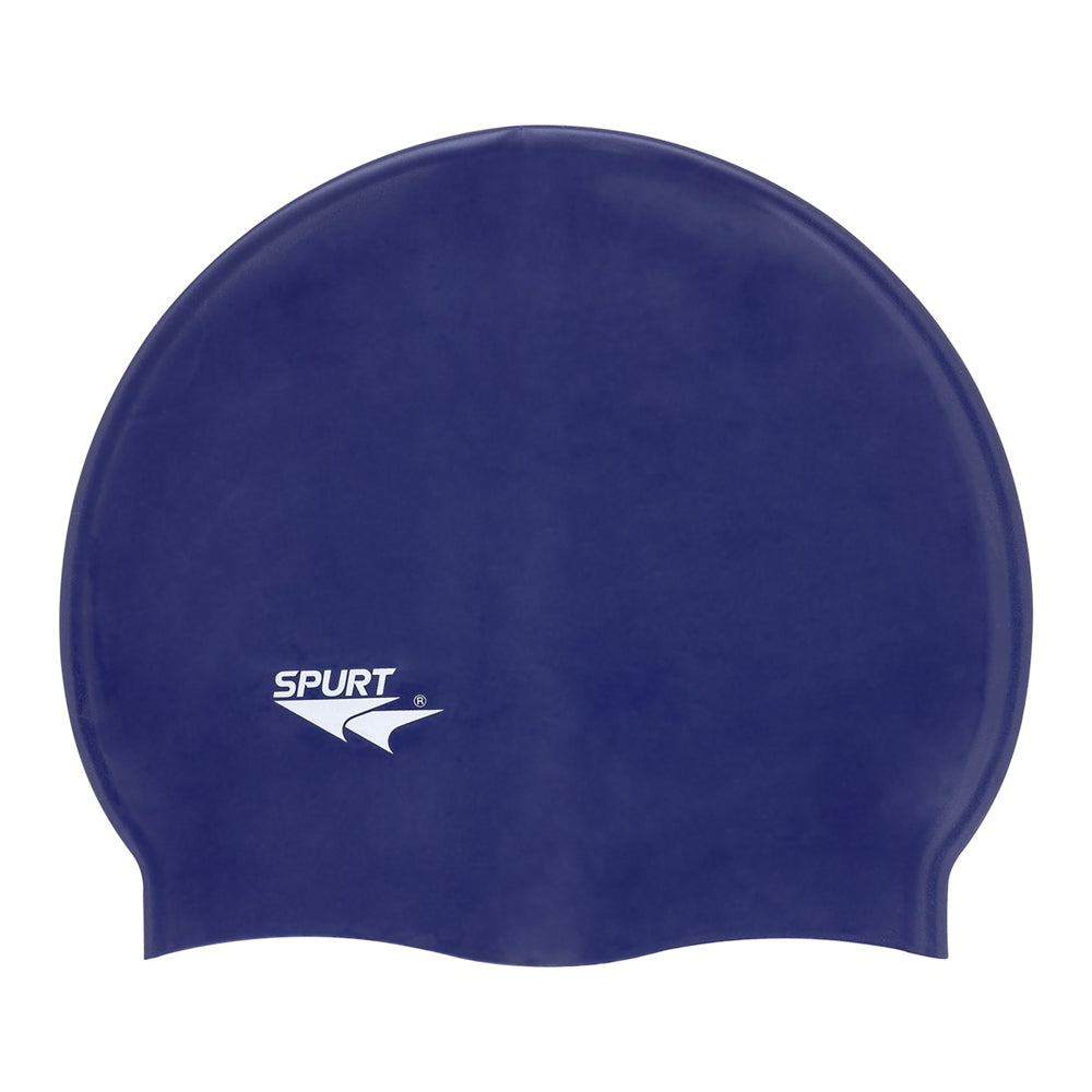 Spurt Flexi Plain SD16 Metallic Navy Silicone Swim Cap