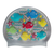 Scattered Sea Creatures and Squiggles on SD11 Silver Junior Spurt Silicone Swim Cap