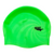 Hurricane Embossed Design F233 Neon Green Spurt Silicone Swim Cap