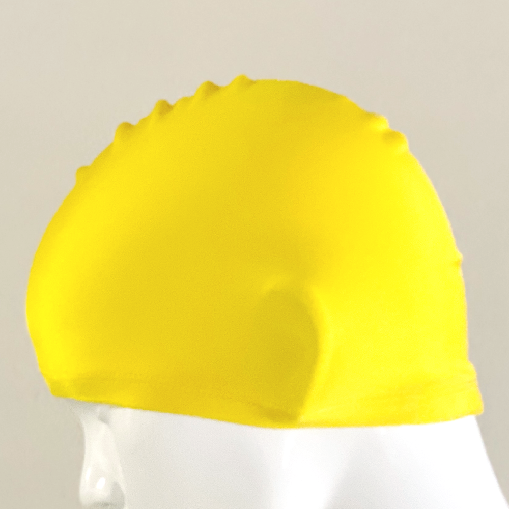 Lycra Swim Cap Size Large in Yellow