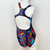 Extra Life Fastback Swimsuit in Blue and Lilac Multi Swirls
