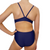 Extra Life Thin Strap Swimsuit in Plain Navy