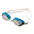 Spurt Crush N3 Senior Goggle in White, Bright Green and Light Blue with Mirror Silver Lens and Light Tint