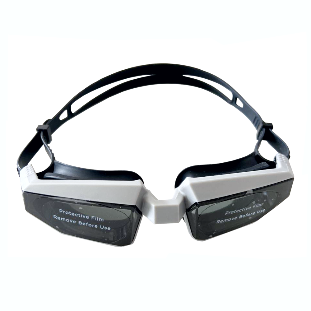 Spurt The Bomb TP165 Senior Goggle in Silver and Black with Smoke Lens and Medium Tint