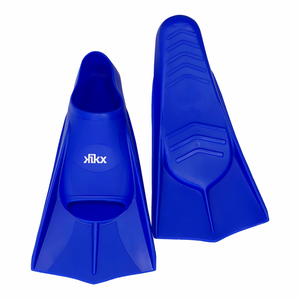 Kikx Short Silicone Training Fin in Royal Blue