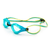 Spurt Aqua Evolution Racer SW300 Senior Goggle in Turquoise and Yellow with Light Aquamarine Lens and Light Tint