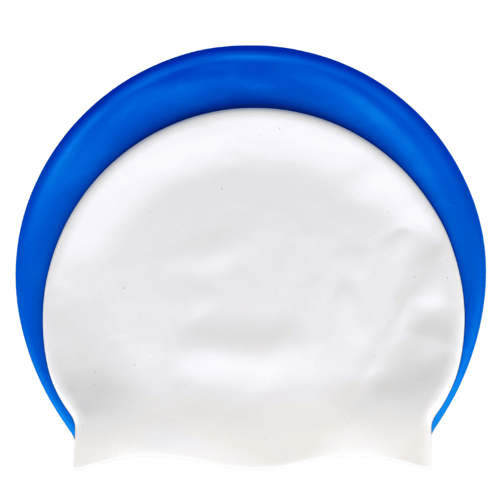 Kikx Big Hair Plain Medium SH71 Ocean Blue Matte Silicone Swim Cap