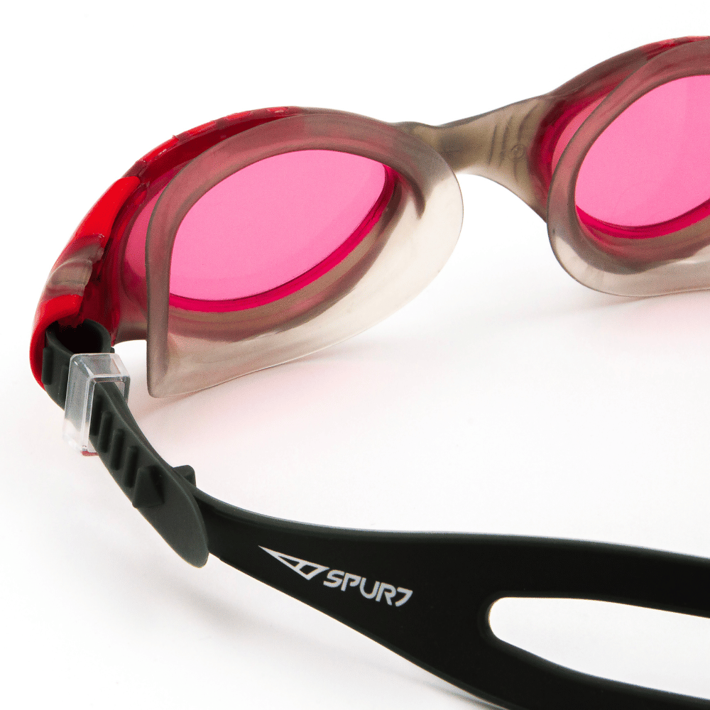 Spurt Tiger UT101 Senior Goggle in Red, Clear and Dark Grey with Red Lens and Medium Tint