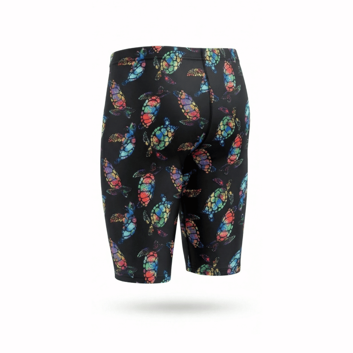 Kikx Extra Life Jammer Swimsuit in Turtle Tango Design on Black