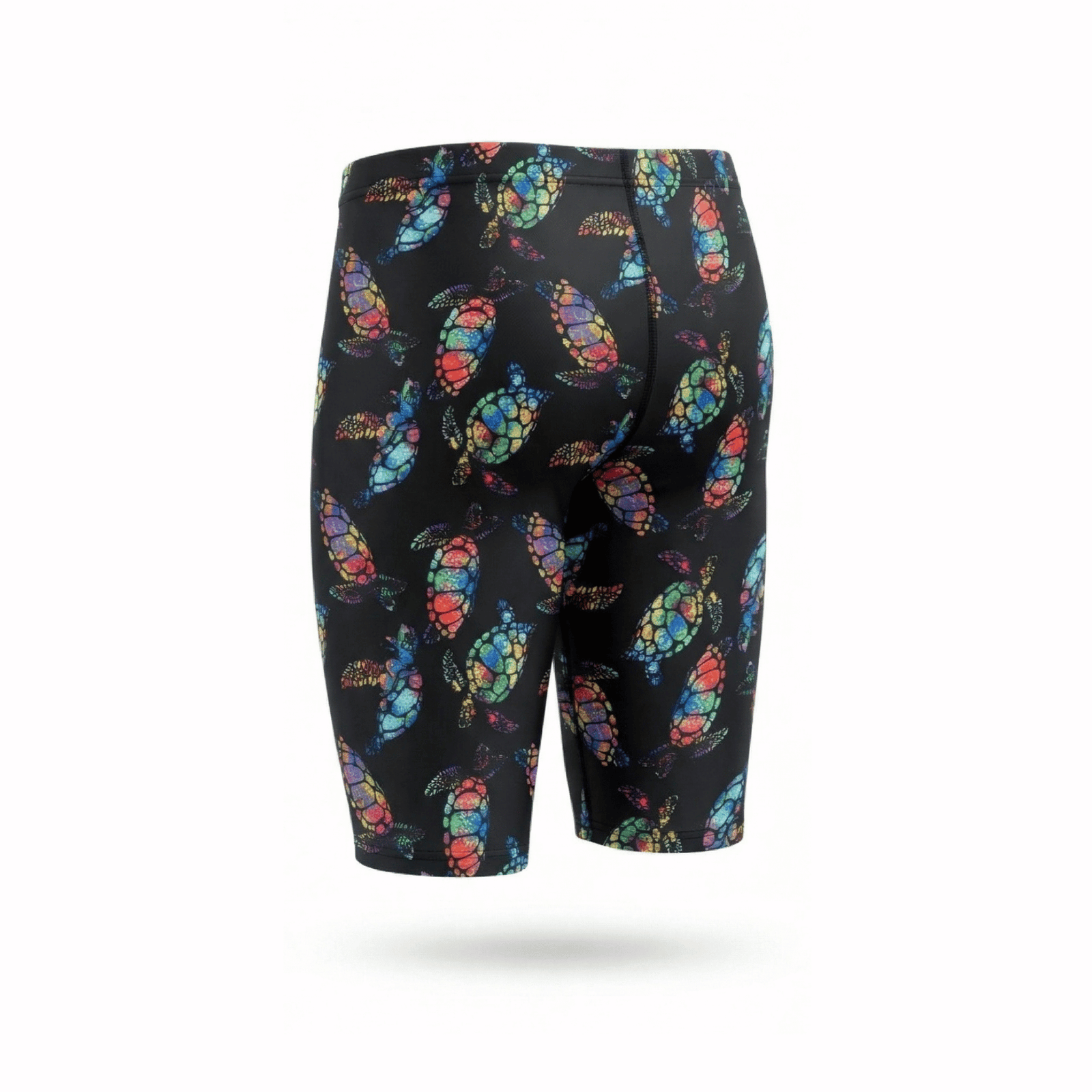 Kikx Extra Life Jammer Swimsuit in Turtle Tango Design on Black