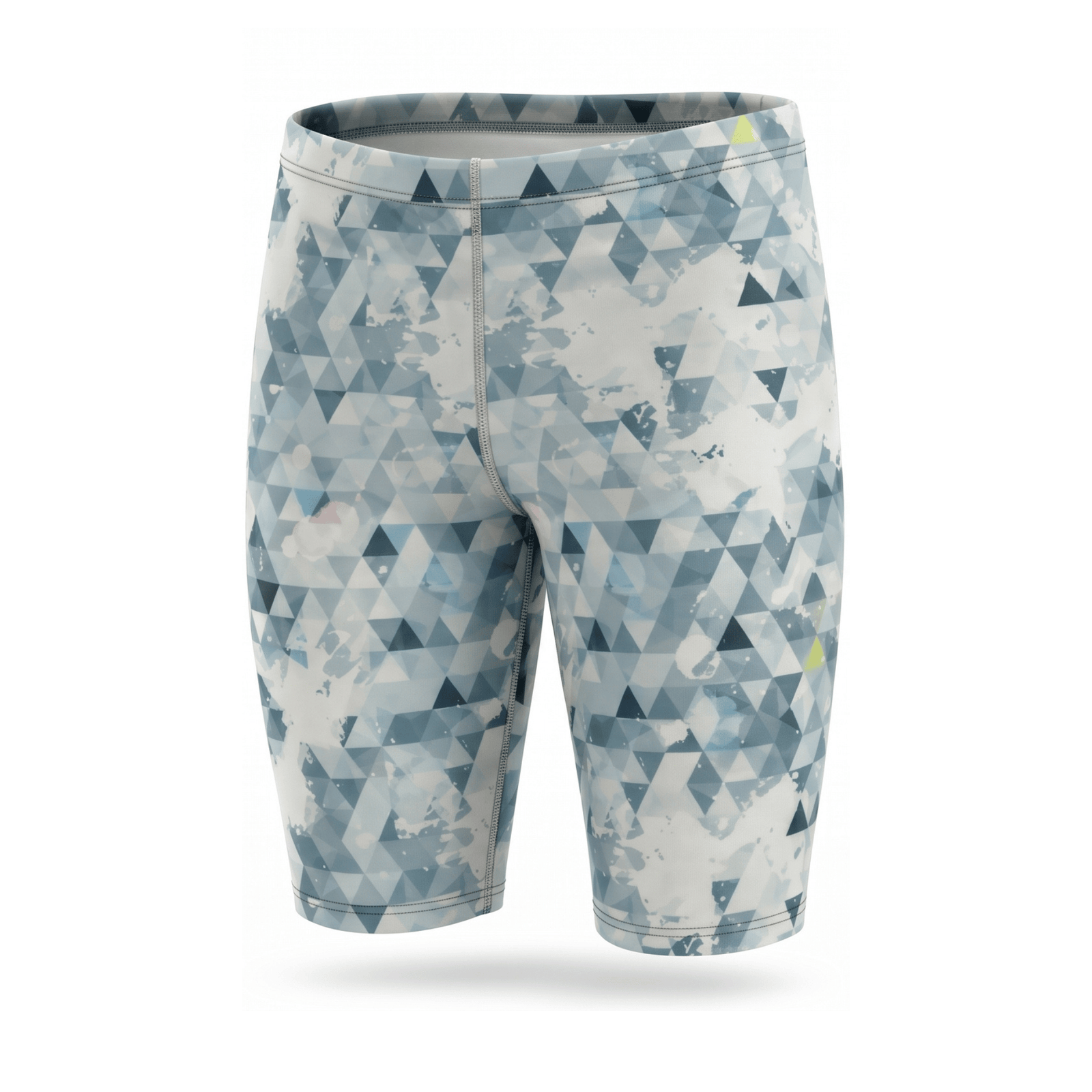 Kikx Extra Life Jammer Swimsuit in Diamond Dazzle Design on Grey and White Background
