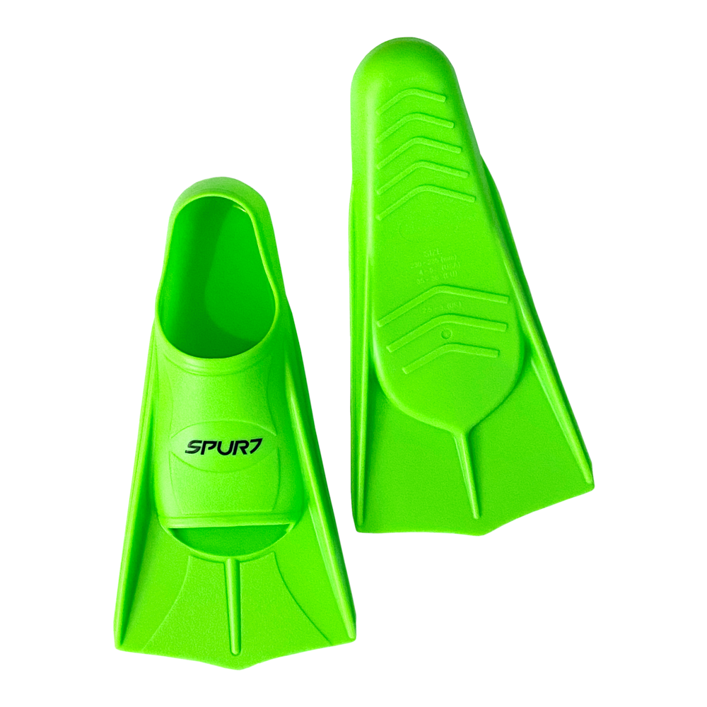 Spurt Short Training Fin in Neon Green