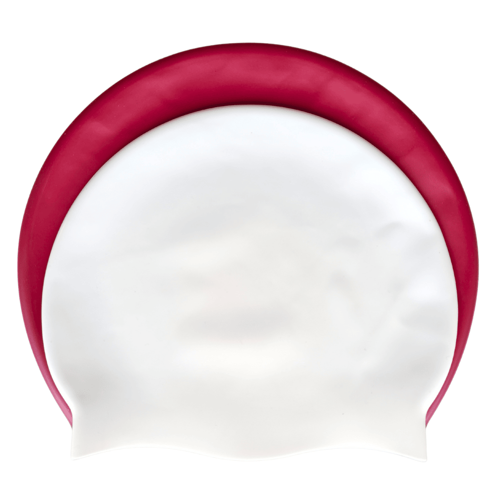 Kikx Big Hair Plain Medium SH75 Maroon Matte Silicone Swim Cap