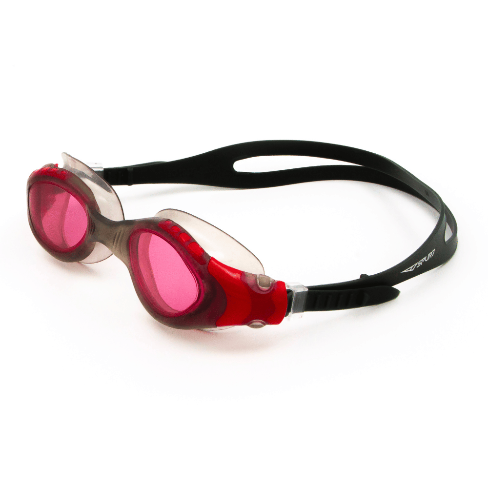 Spurt Tiger UT101 Senior Goggle in Red, Clear and Dark Grey with Red Lens and Medium Tint