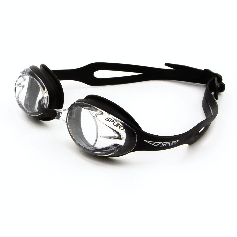 Spurt Crush N3 Senior Goggle in Black with Clear Lens