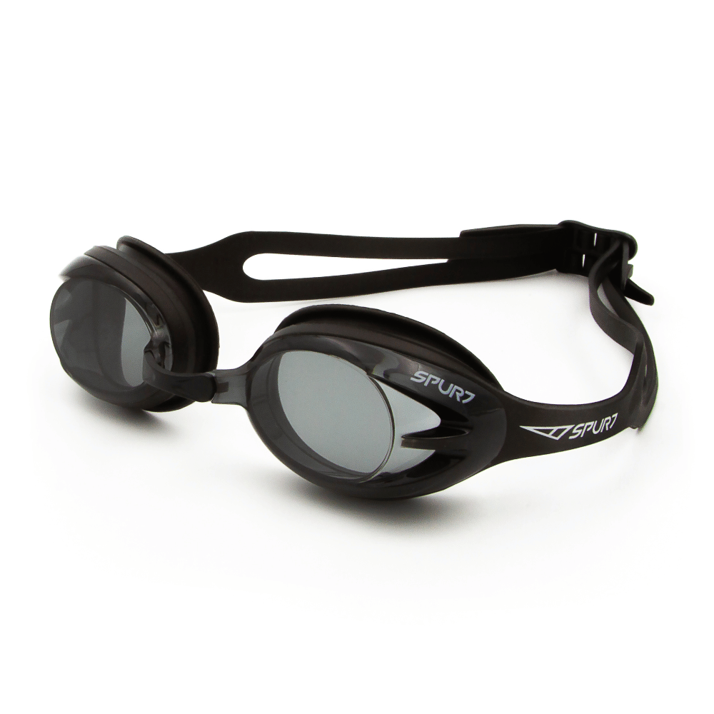 Spurt Crush N3 Senior Goggle in Metallic Black with Black Lens and Medium Tint