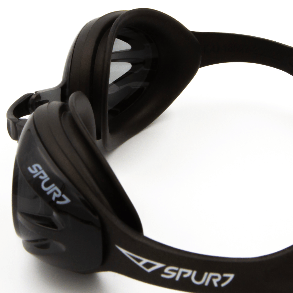 Spurt Crush N3 Senior Goggle in Metallic Black with Black Lens and Medium Tint