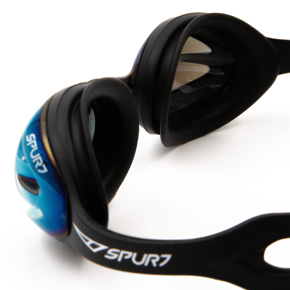 Spurt Crush N3 Senior Goggle in Black with Mirror Gold Lens and Dark Tint