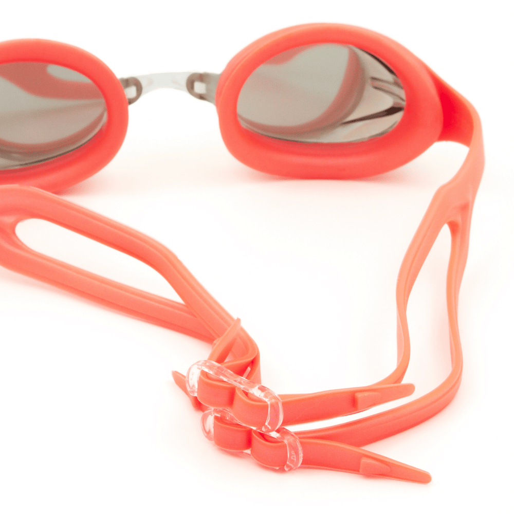 Spurt Crush N3 Senior Goggle in Coral with Mirror Silver Lens and Light Tint