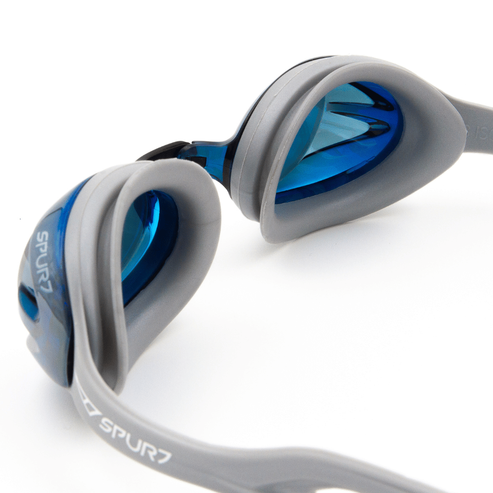 Spurt Crush N3 Senior Goggle in Grey with Mirror Silver/Blue Lens and Medium Tint