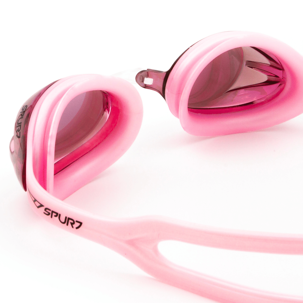Spurt Crush N3 Senior Goggle in Light Pink with Mirror Silver/Pink Lens and Medium Tint