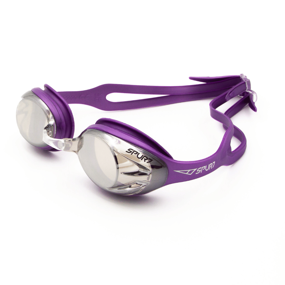 Spurt Crush N3 Senior Goggle in Purple with Mirror Silver Lens and Light Tint