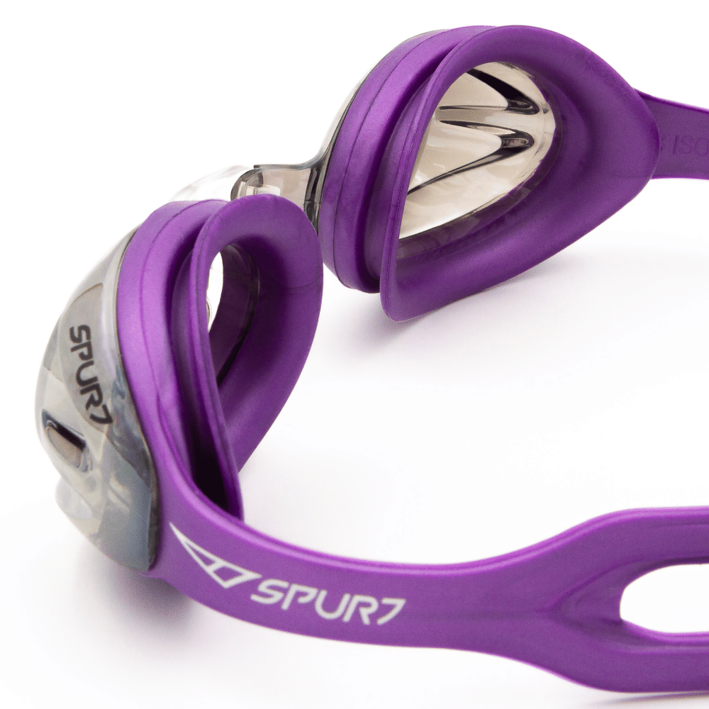 Spurt Crush N3 Senior Goggle in Purple with Mirror Silver Lens and Light Tint