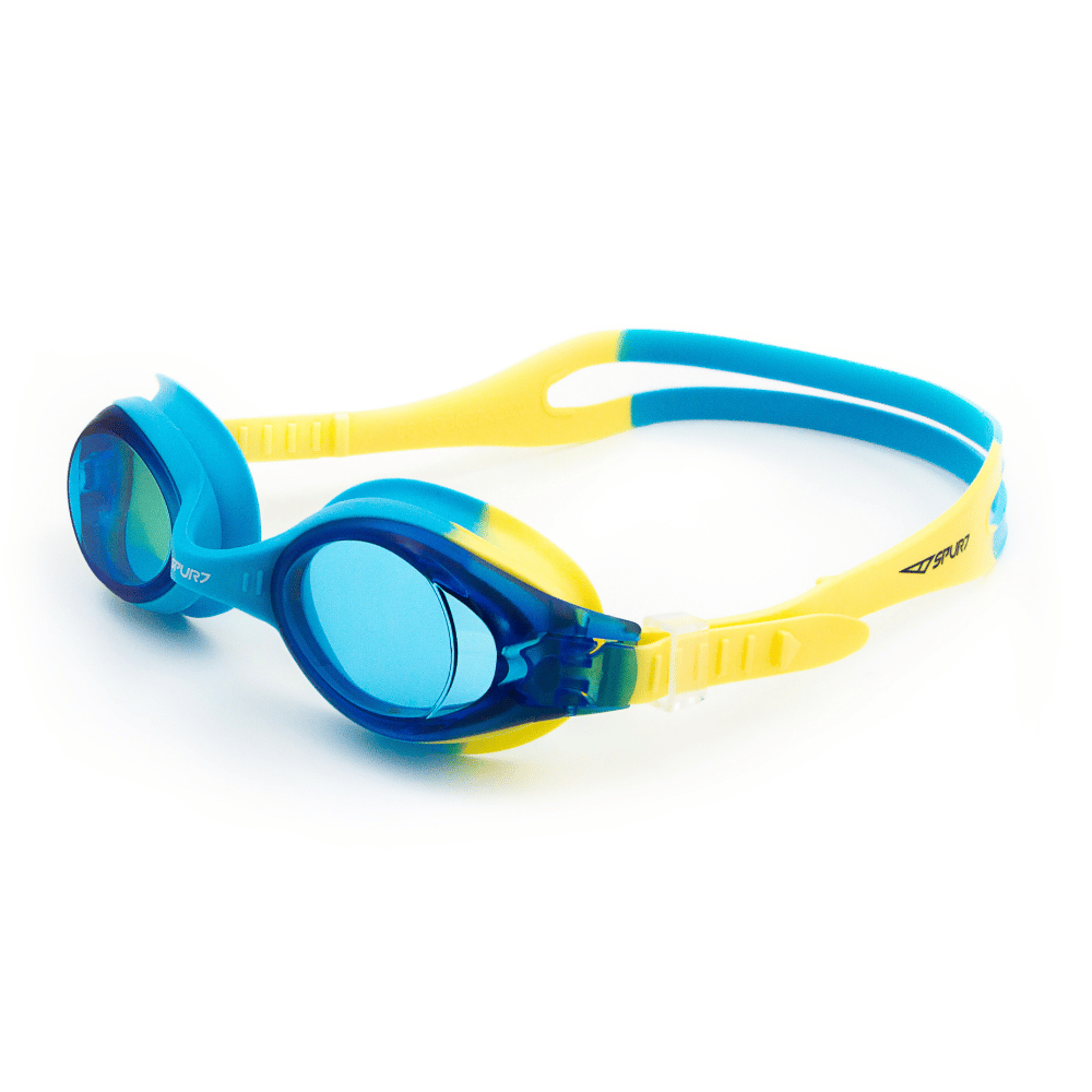 Spurt Flow UCS Senior Goggle in Yellow and Sky Blue with Blue Lens and Light Tint