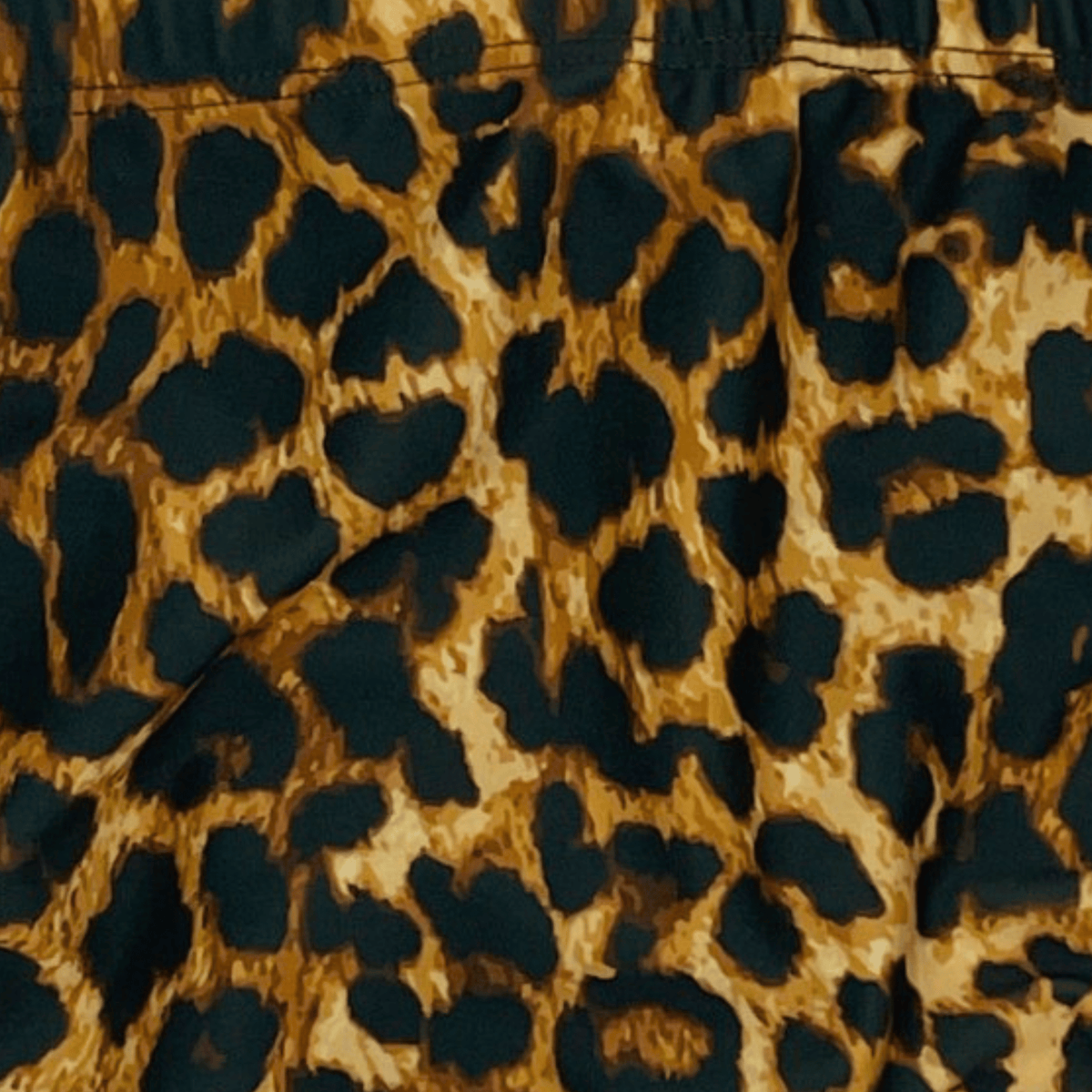 Kikx Extra Life Jammer Swimsuit in Fierce Rosettes Leopard Print