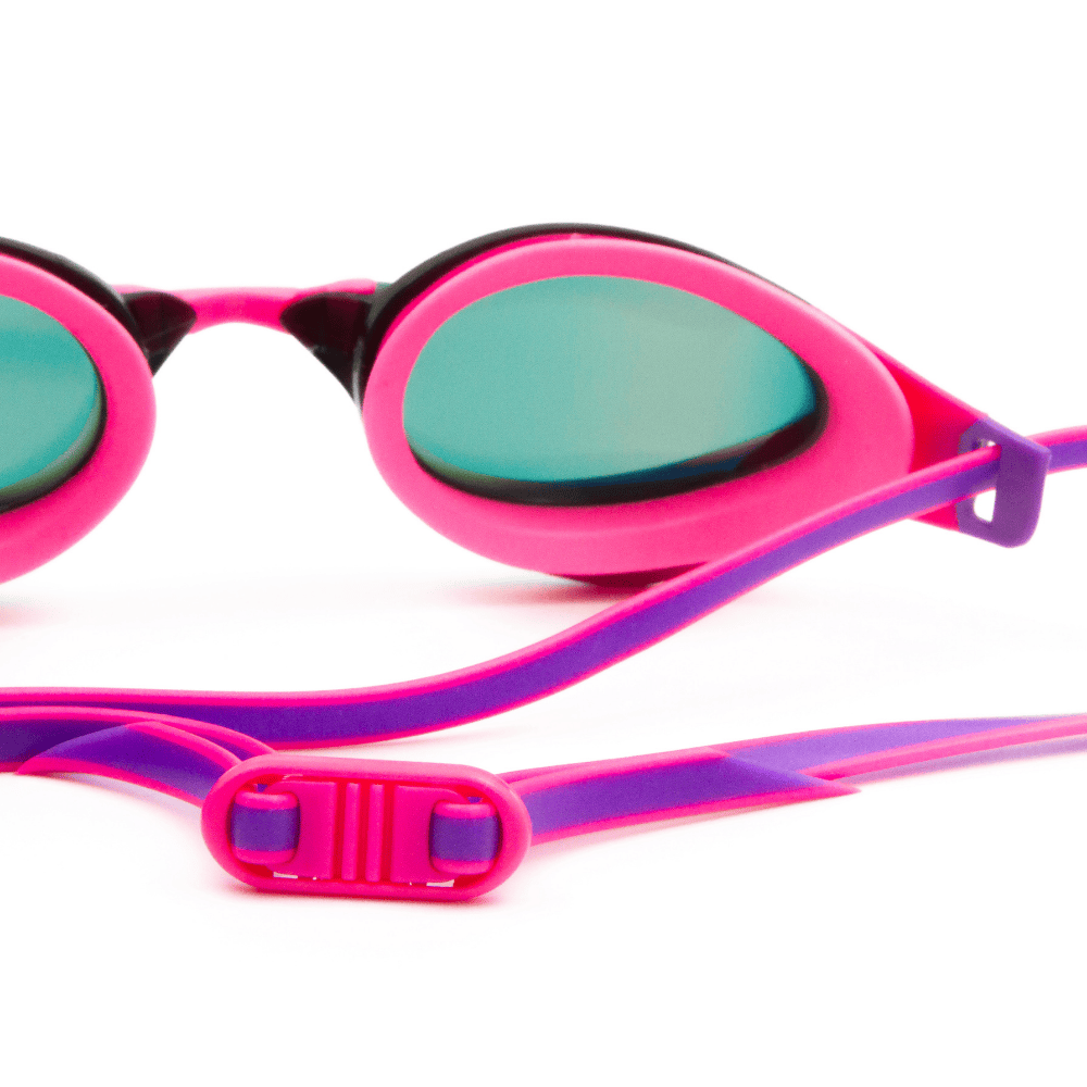 Spurt Aqua Evolution Racer SW300 Senior Goggle in Pink and Purple with Pink Gold Mirror Lens and Medium Tint