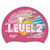 Level 2 2025 Rainbow blend behind Swimmer on SH87 Dark Pink Spurt Silicone Swim Cap