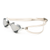 Spurt Aqua Evolution Racer SW300 Senior Goggle in White and Grey with Silver Mirror Lens and Medium Tint