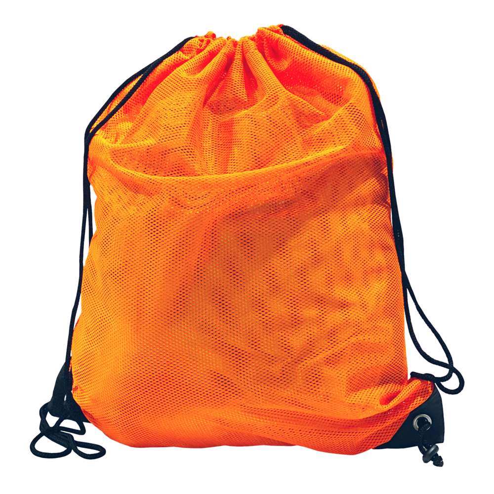 Orange string outlet bag