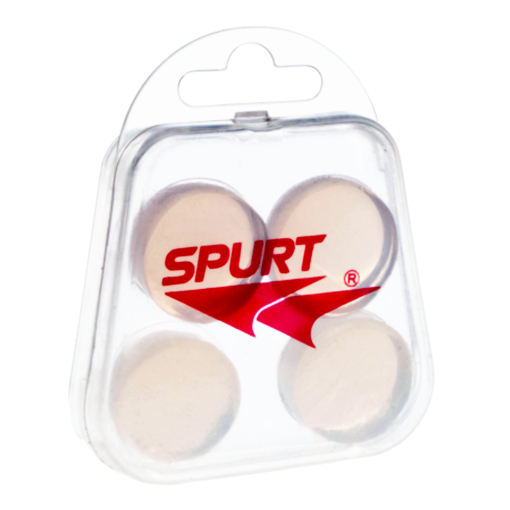 Spurt Silicone Ear Plugs Pack of 4 in Clear