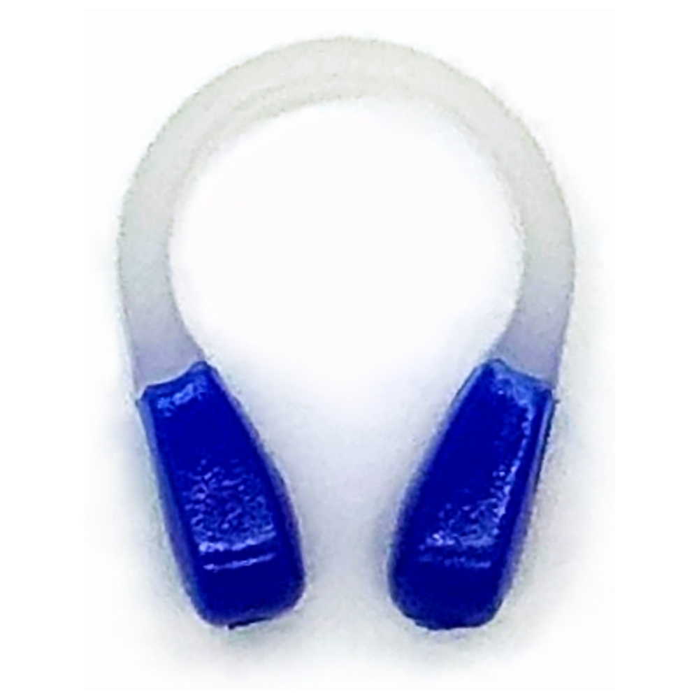 Spurt Plastic and Silicone Nose Clip in Clear and Blue