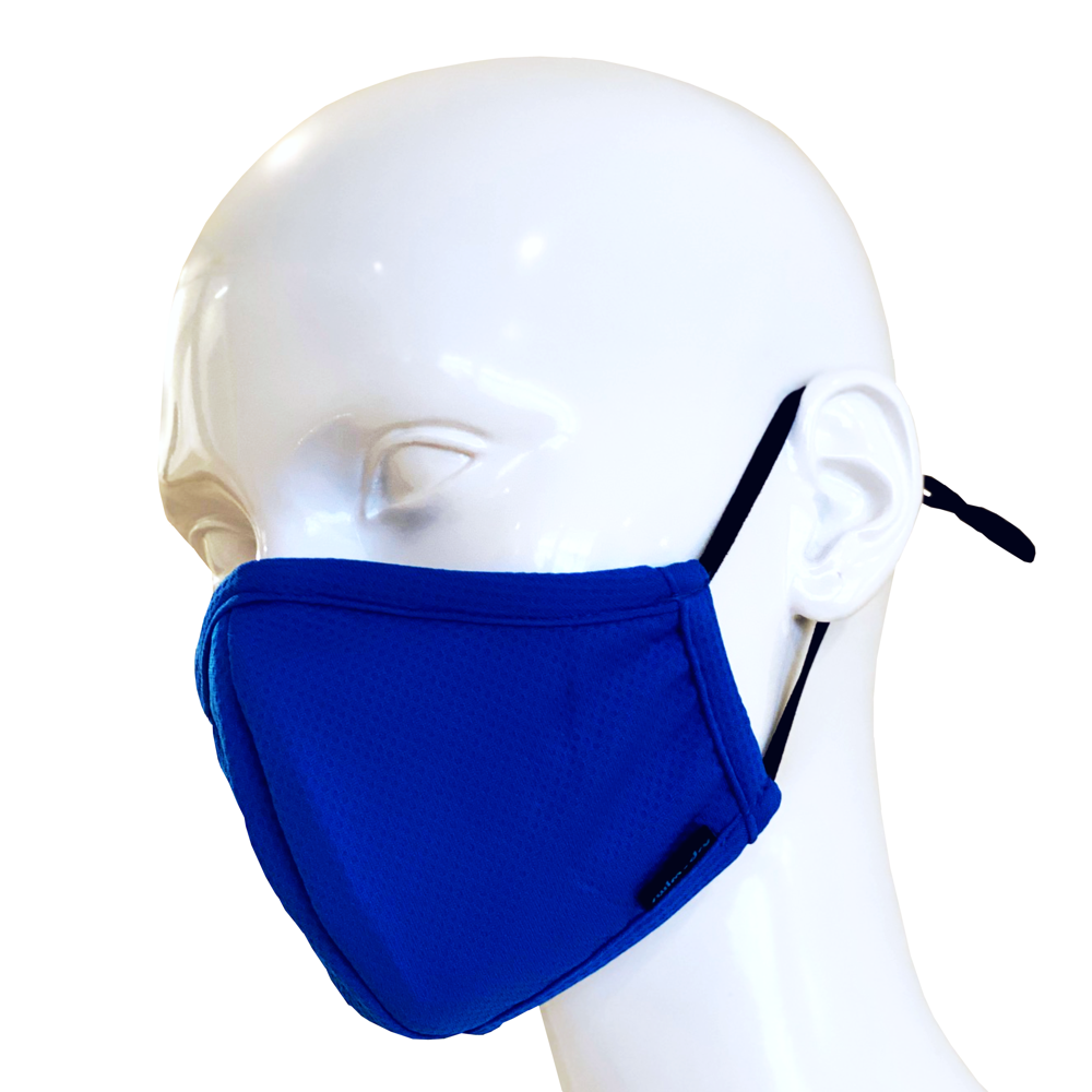 Swim-Dry Mens Protective Face Mask in Plain Royal Blue