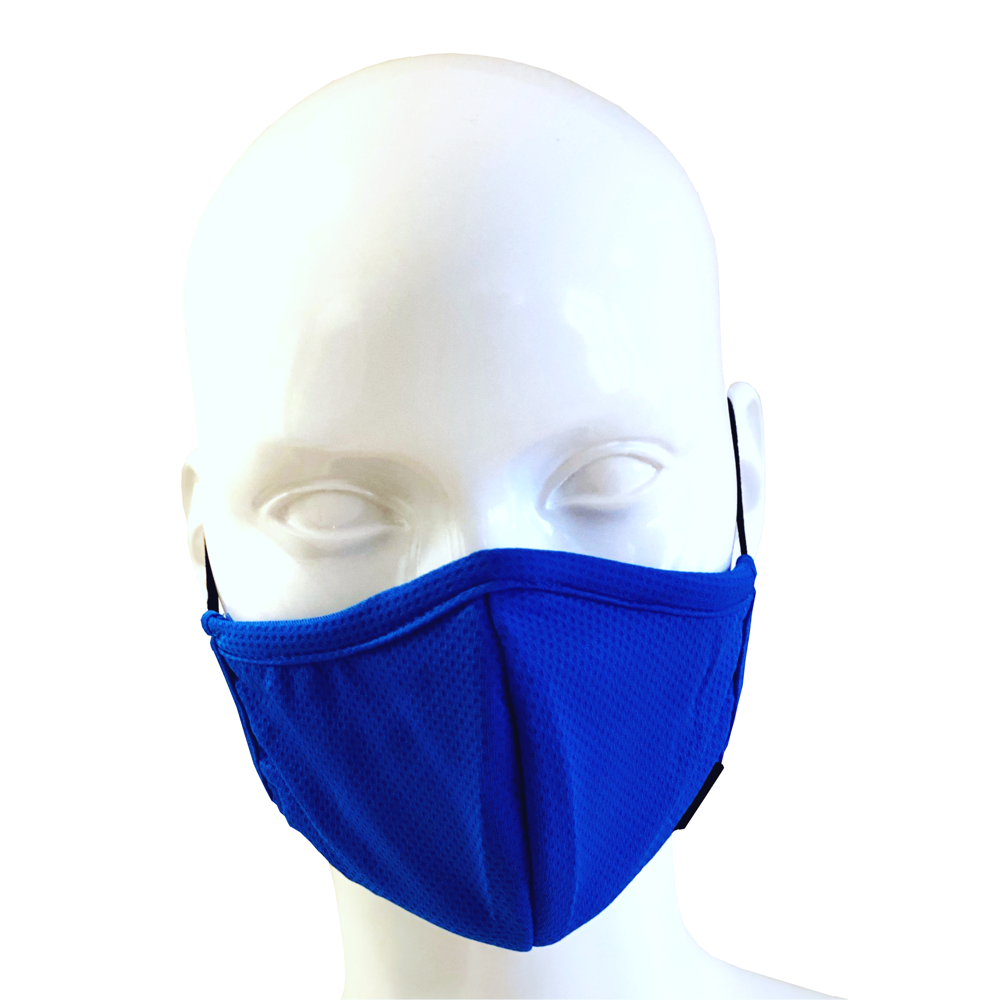 Swim-Dry Mens Protective Face Mask in Plain Royal Blue