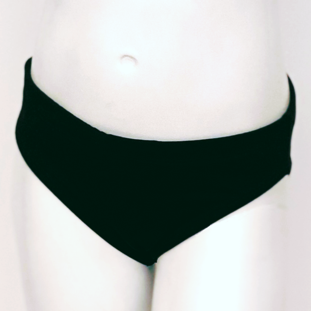 Extra Life Brief Swimsuit in Plain Black